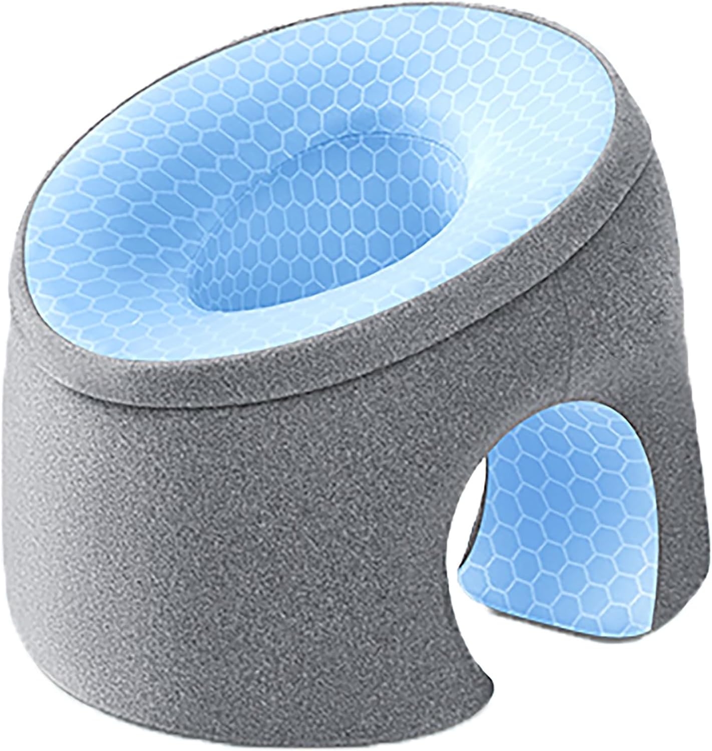 Memory Foam Desk Pillow with Arm Holes - Blue