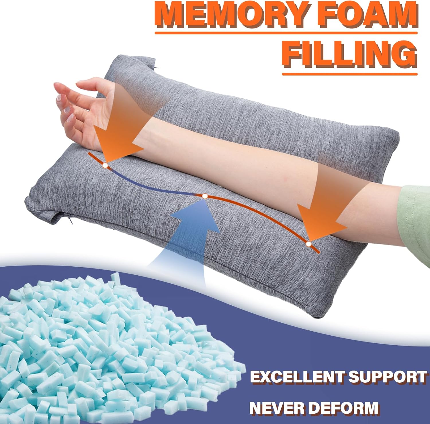 1 MIDDLE ONE Arm Pillow with Cooling Cover