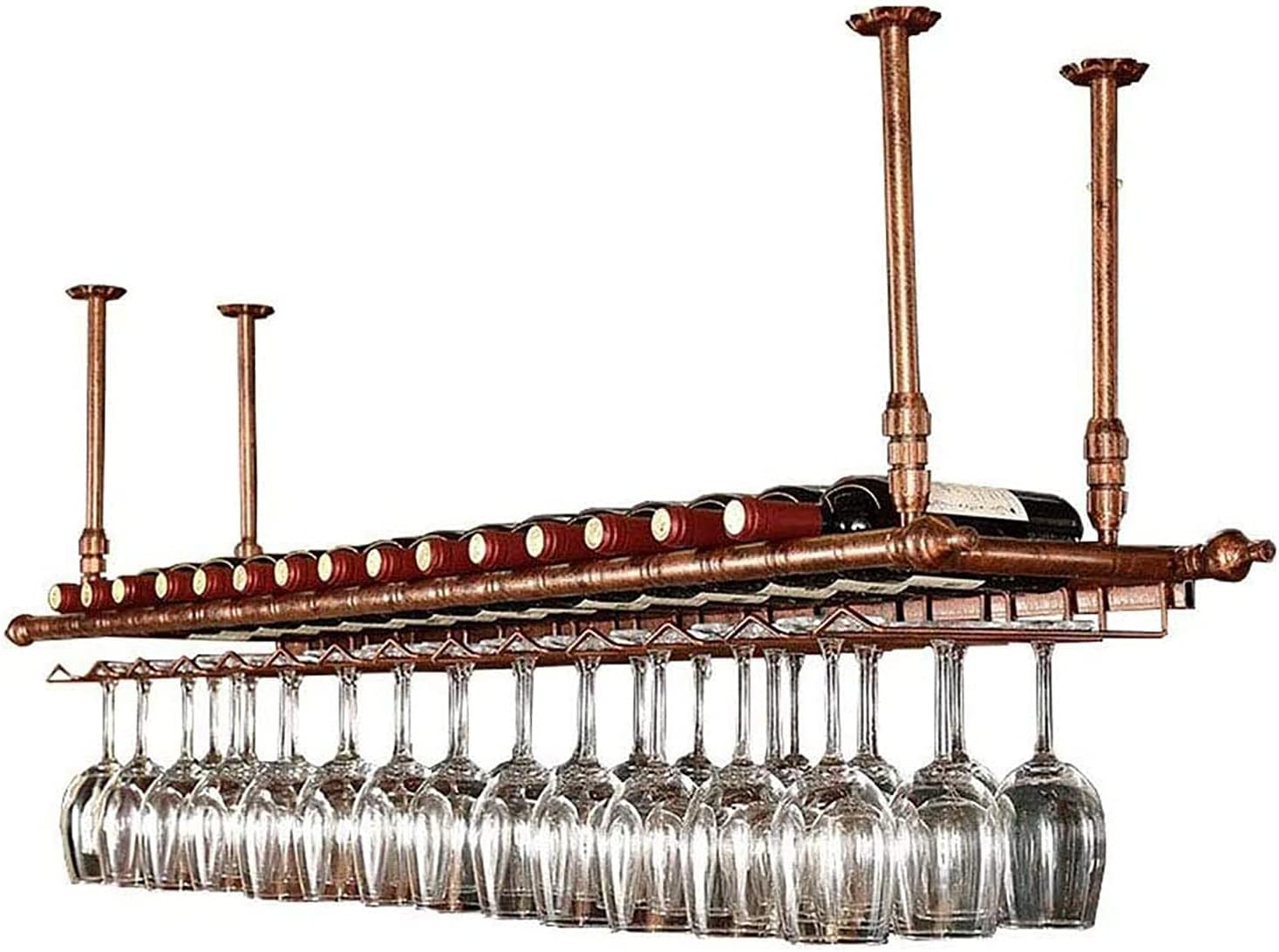 FAFACAI Adjustable Wall-Mounted Wine Rack