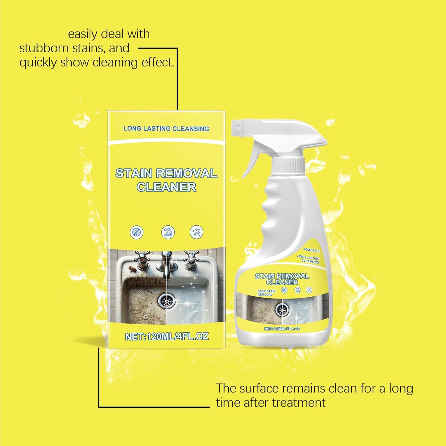 Heavy Duty Degreaser Cleaner Spray for Ovens Hoods Grills 2PCS