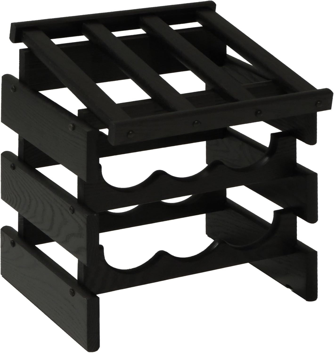 FixtureDisplays 9 Bottle Dakota Wine Rack with Display Top 1