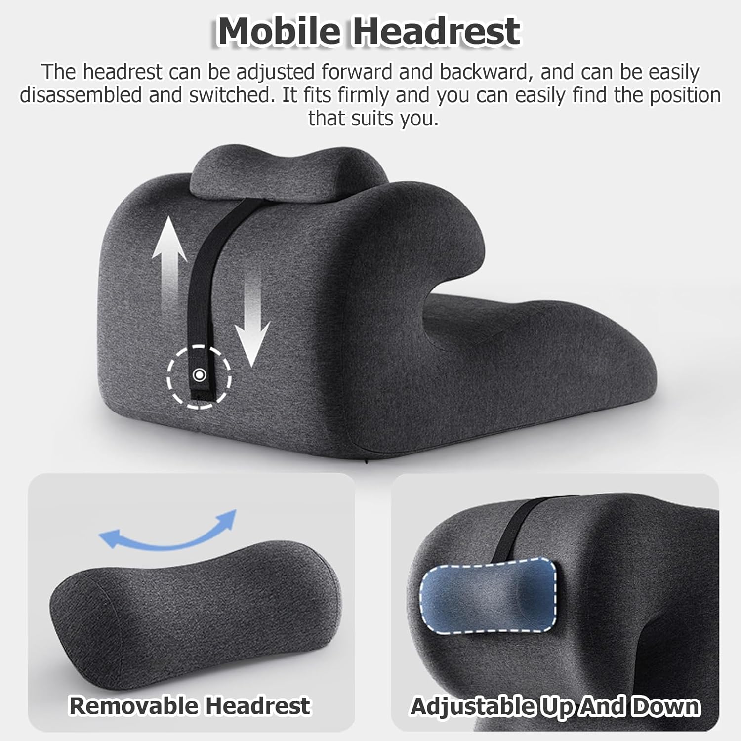 JYHHCYS Memory Foam Prone Pillow for Back Pain Relief