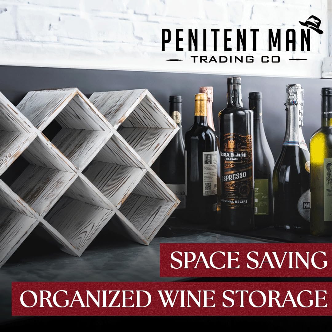Penitent Man Trading Co Wooden Wine Rack