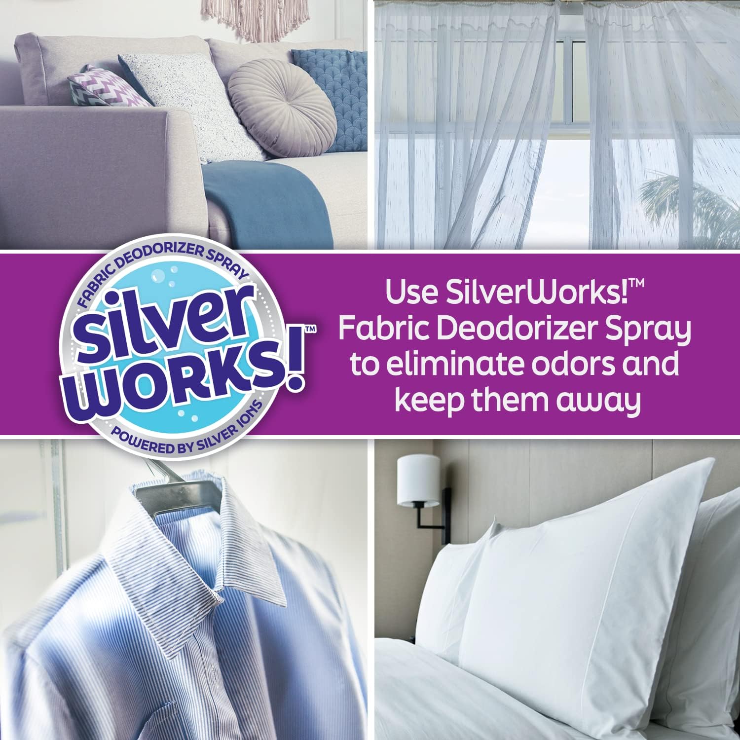 SilverWorks Fabric Spray Odor Eliminator - 169oz