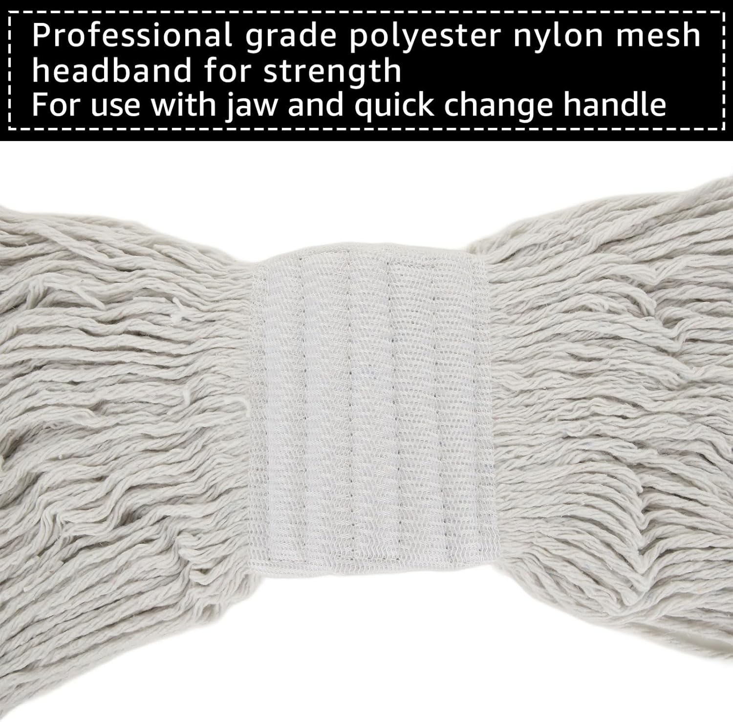 10Pcs Loop-End Mop Head Refills for Heavy Duty Cleaning