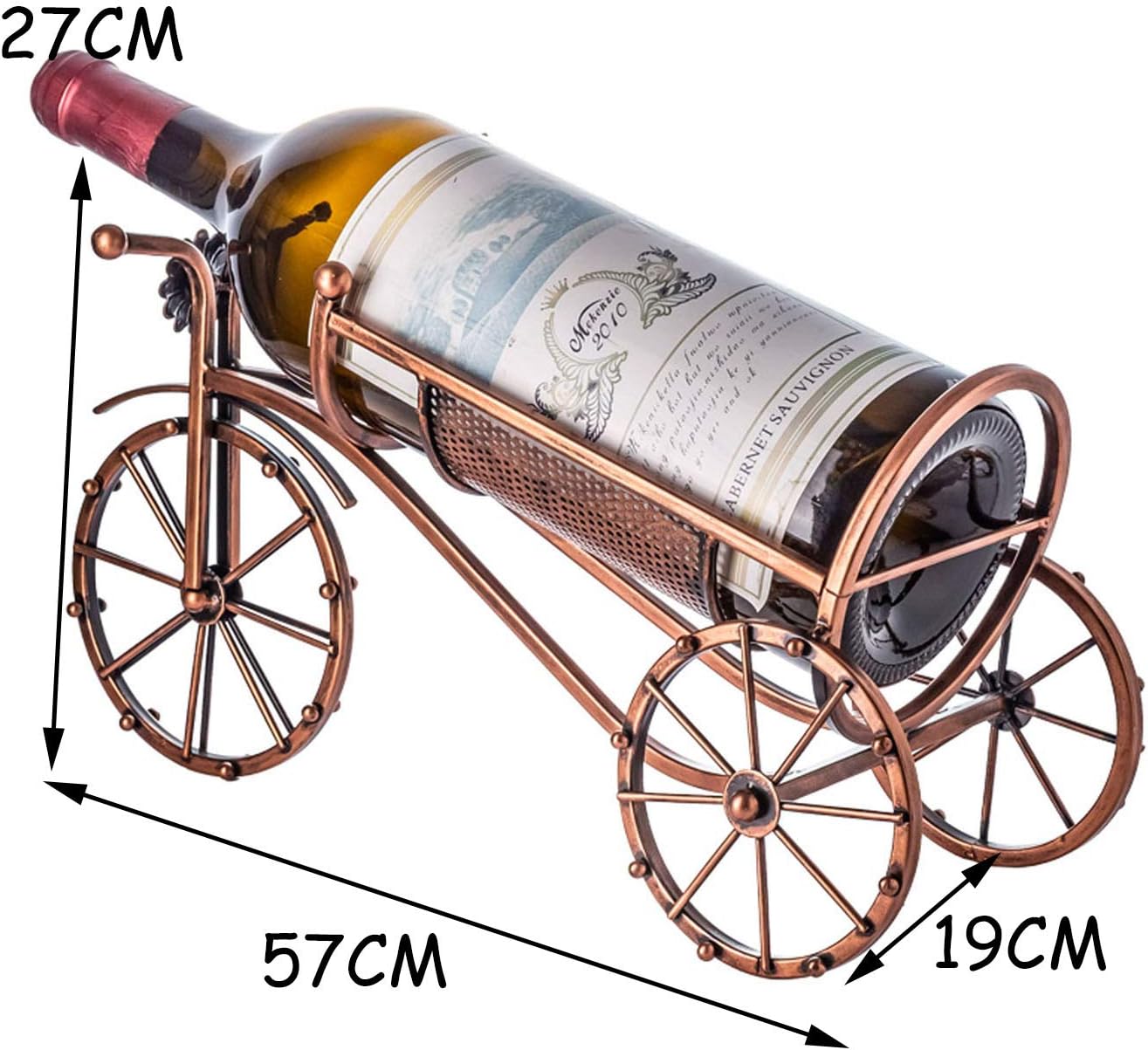 Elegant Wrought Iron Tabletop Wine Rack