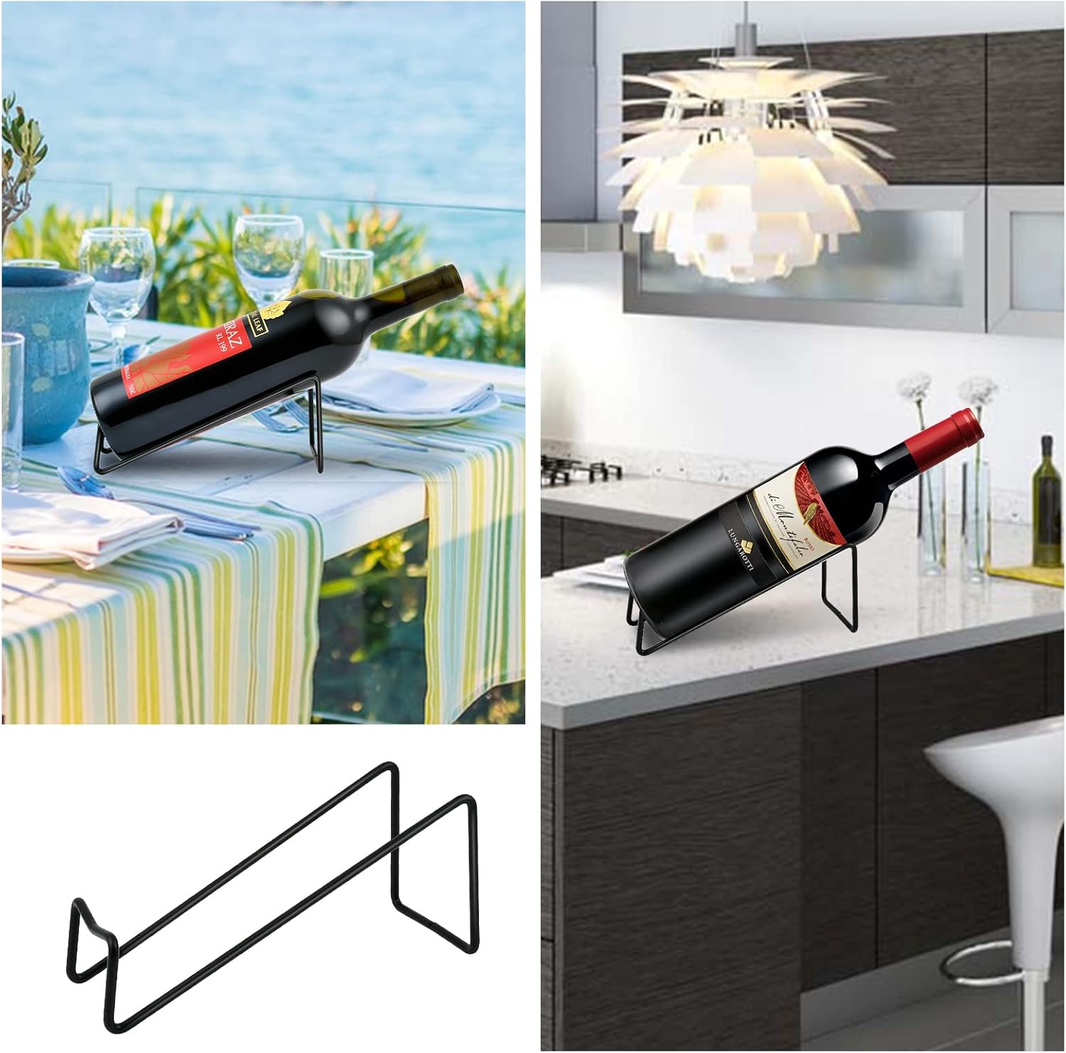 Milkary Single Wine Rack 6Packs Tabletop Storage
