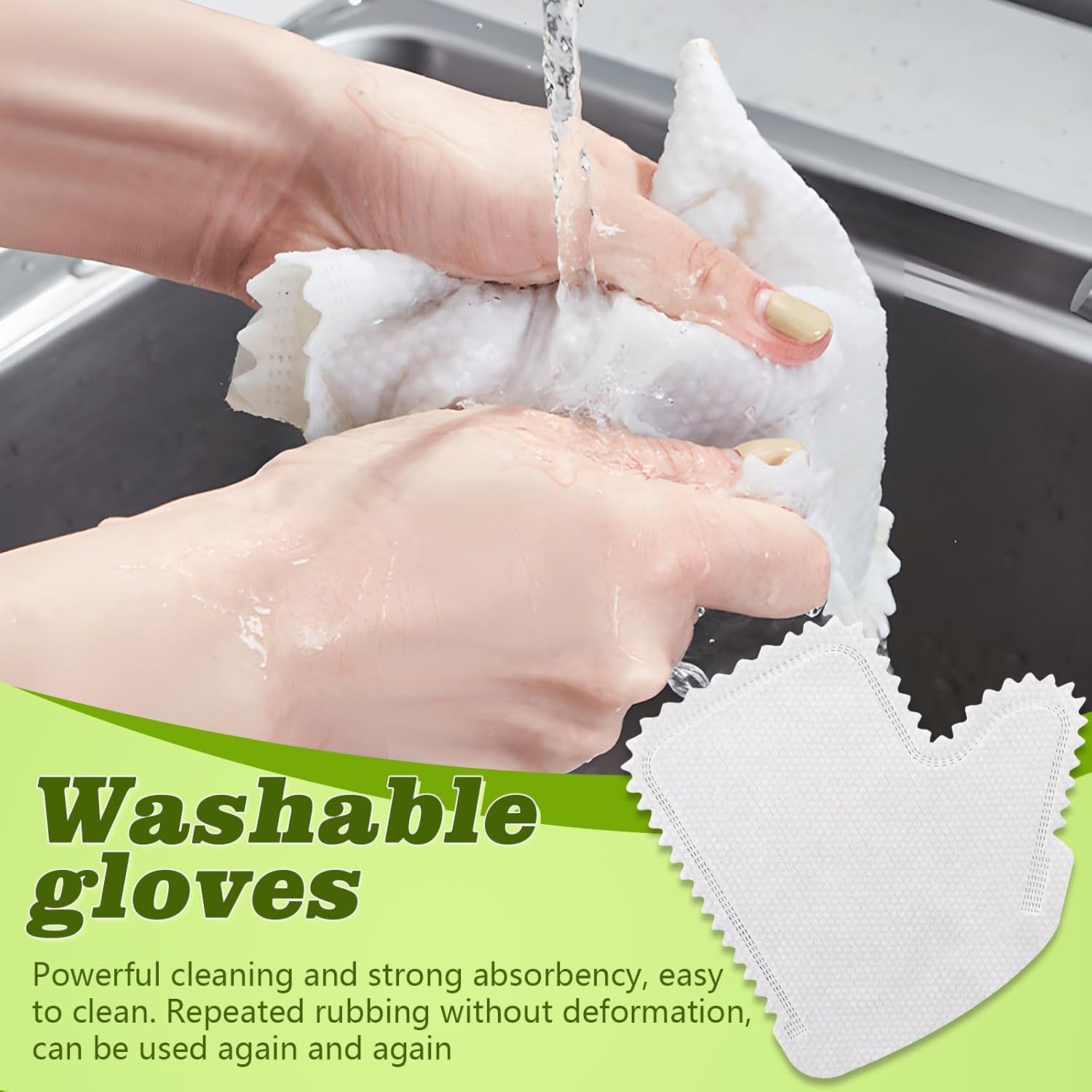 Betinyar 50pcs Multi-Purpose Washable Dusting Gloves