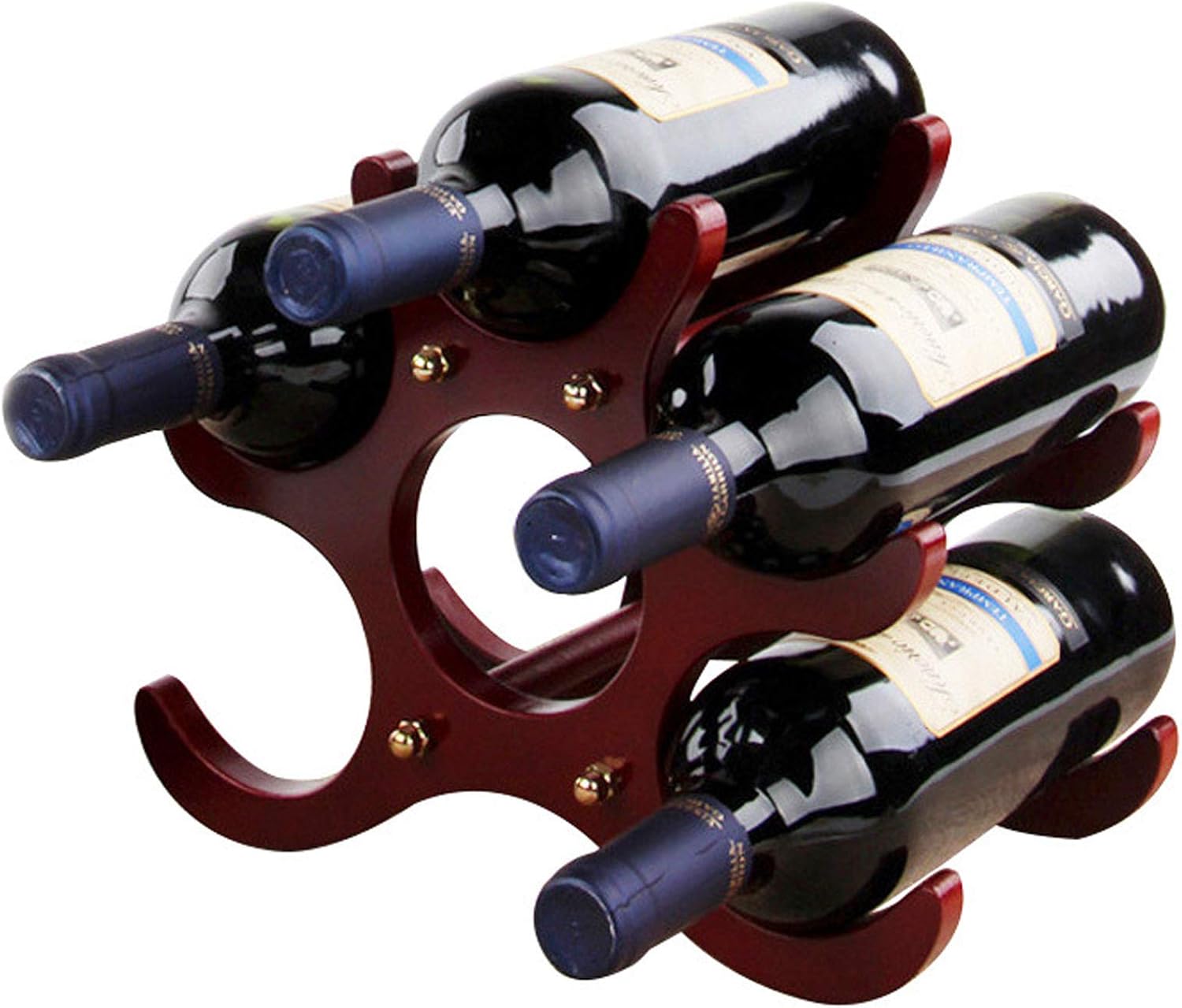 BOCbco Tabletop Wine Rack for 6 Bottles