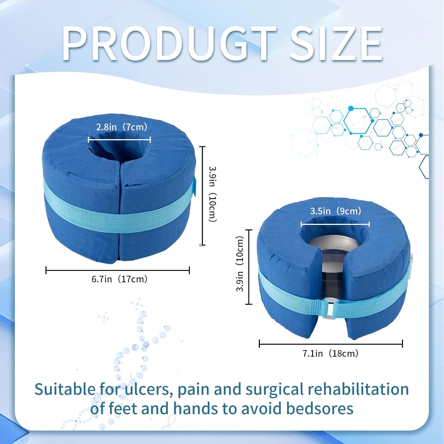 2Pcs Heel Protector for Pressure Sores and Foot Support
