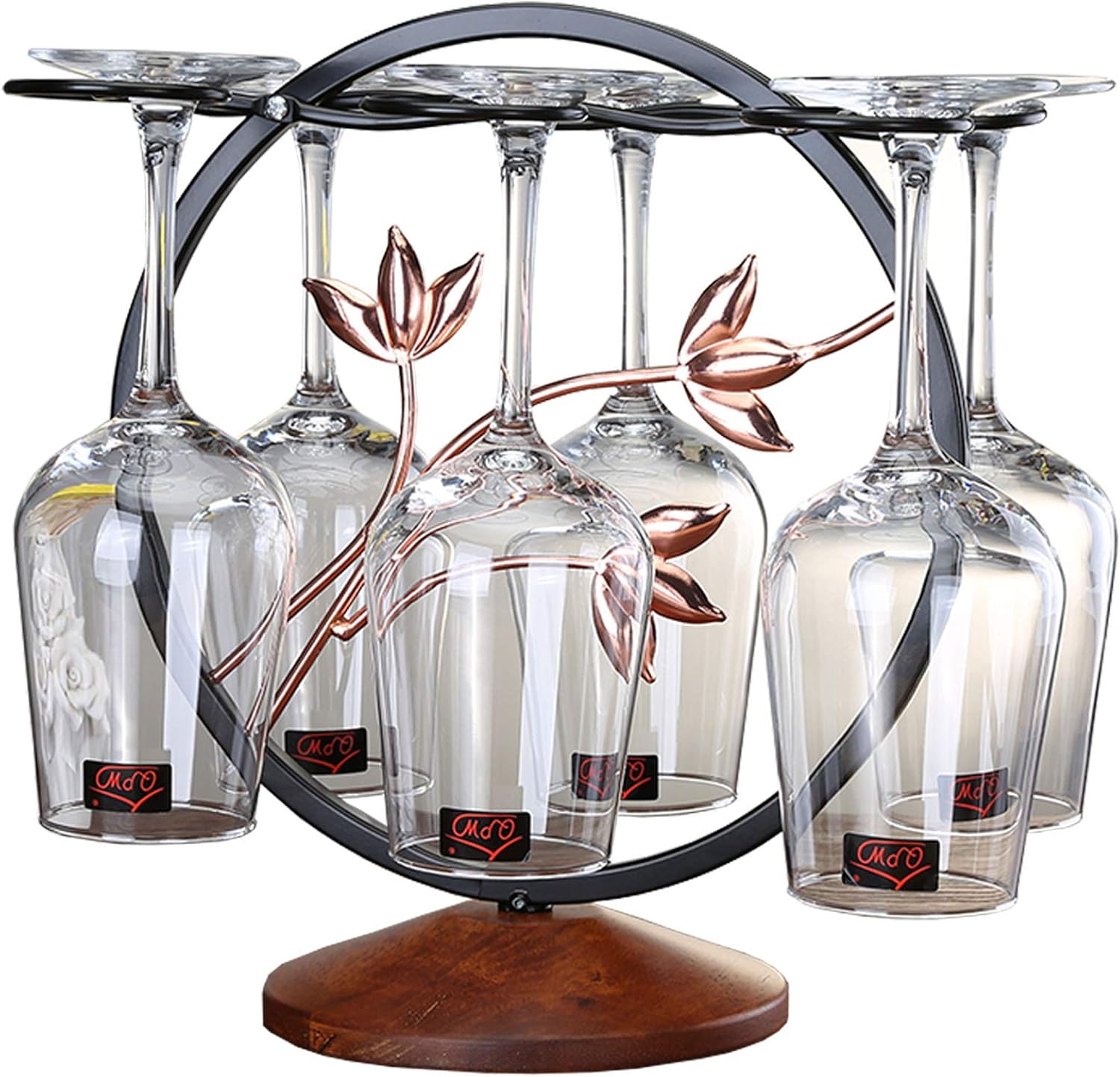 BOCbco Tabletop Wine Rack Holds 6 Bottles