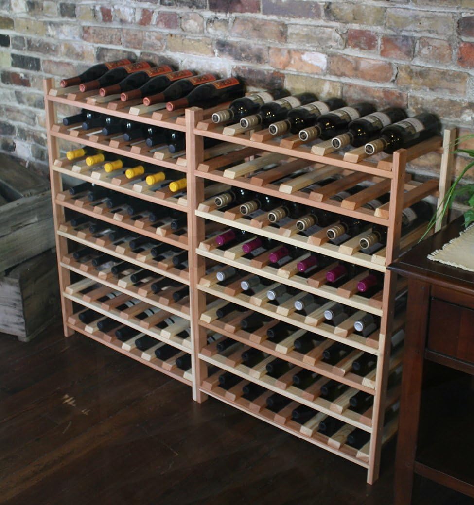 Creekside 24-Bottle Wine Shelves Redwood