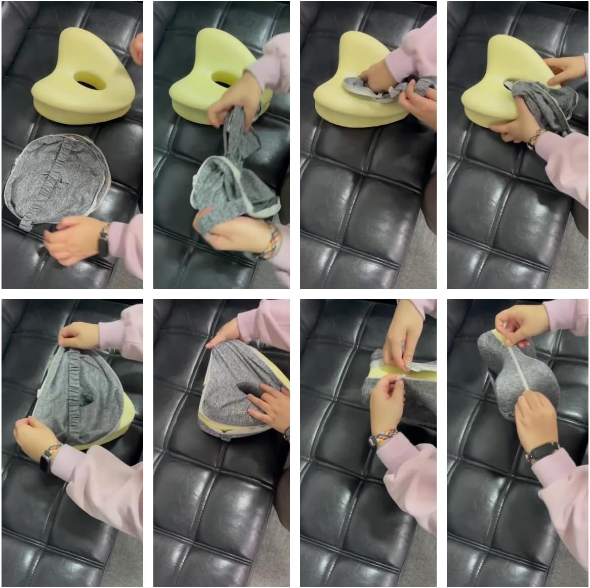 Gliterra Heart-Shaped Leg Pillow for Side Sleepers