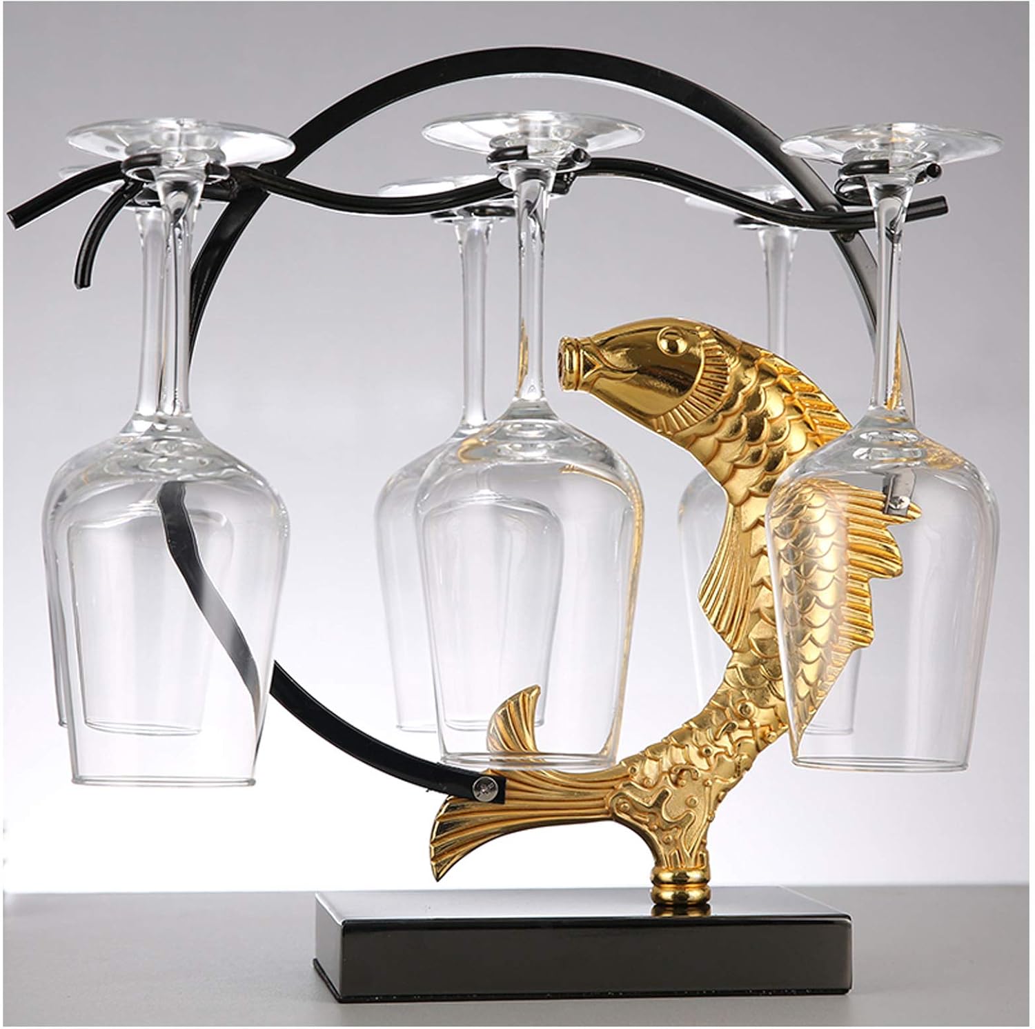 Elegant Tabletop Wine Rack Holds 6 Bottles