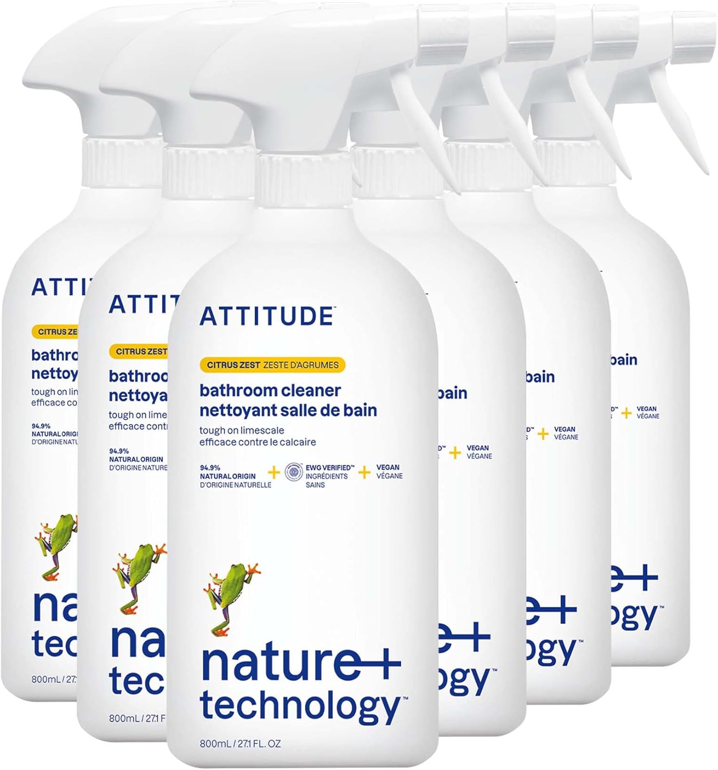 ATTITUDE Bathroom Cleaner Spray 271 Fl Oz Pack of 6