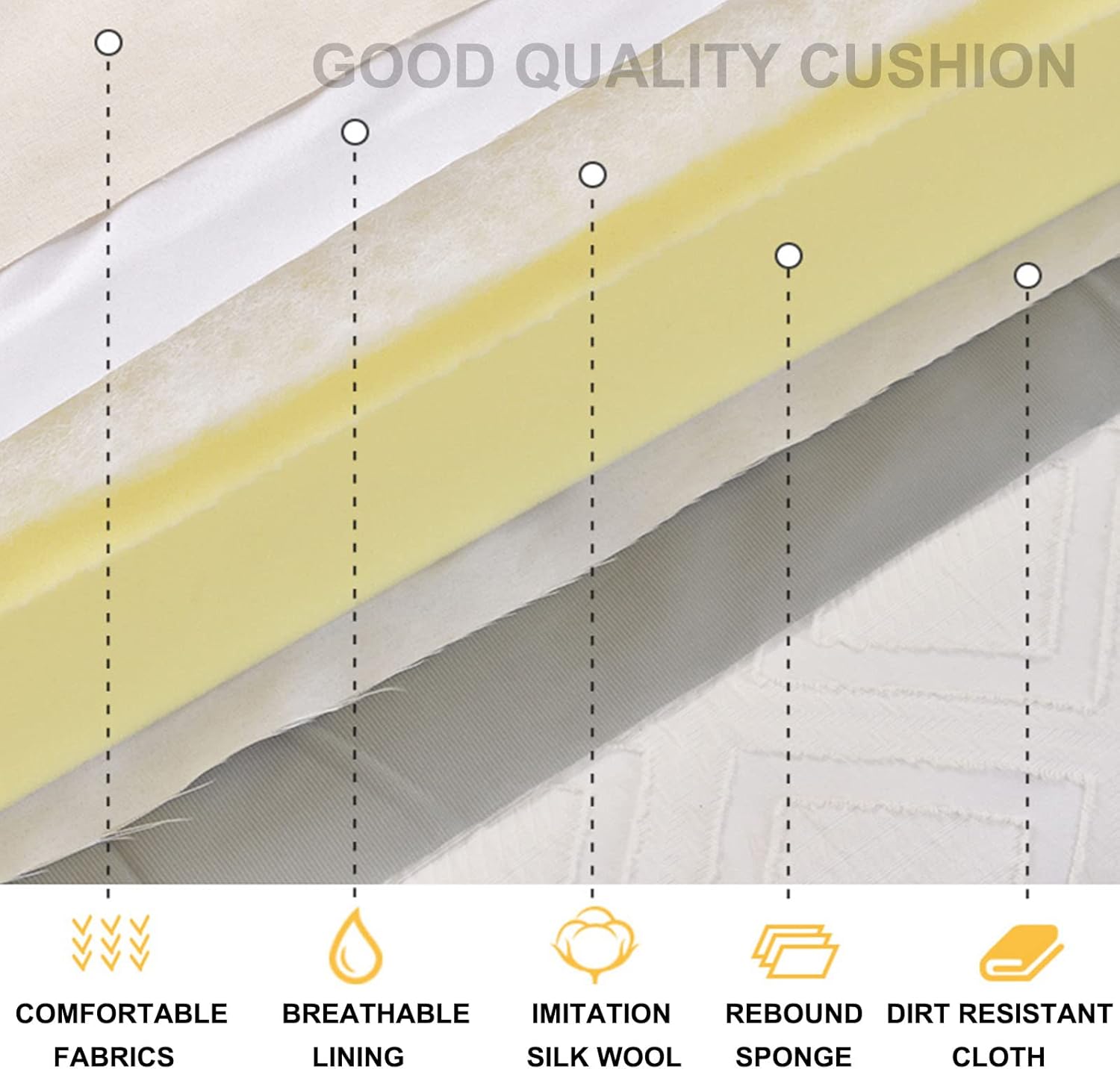 High Resilience Headboard Cushion Wall Pillow for Bedroom 1