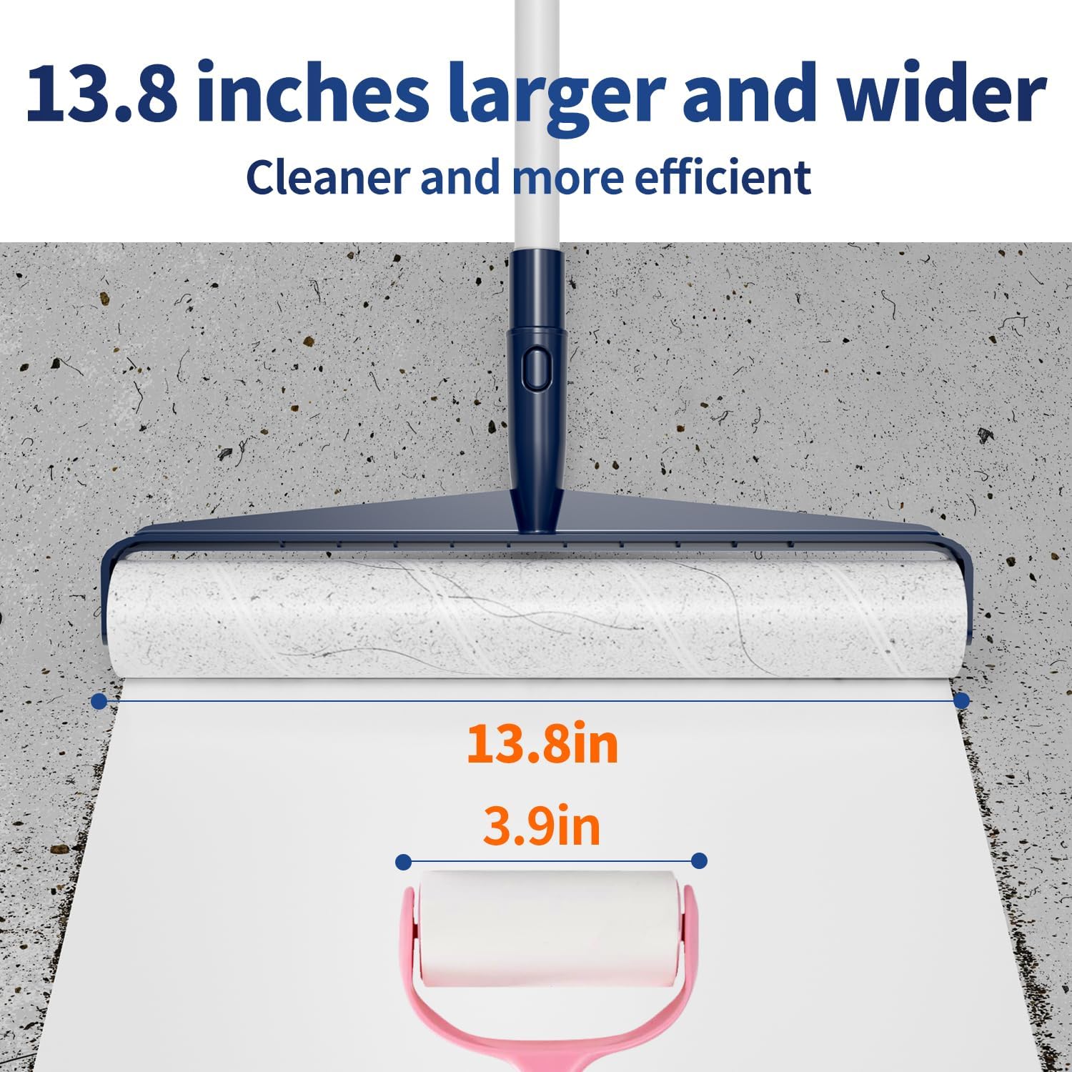 Hohoky 138in Extra Sticky Lint Roller 6 Rolls Total 360 Sheets