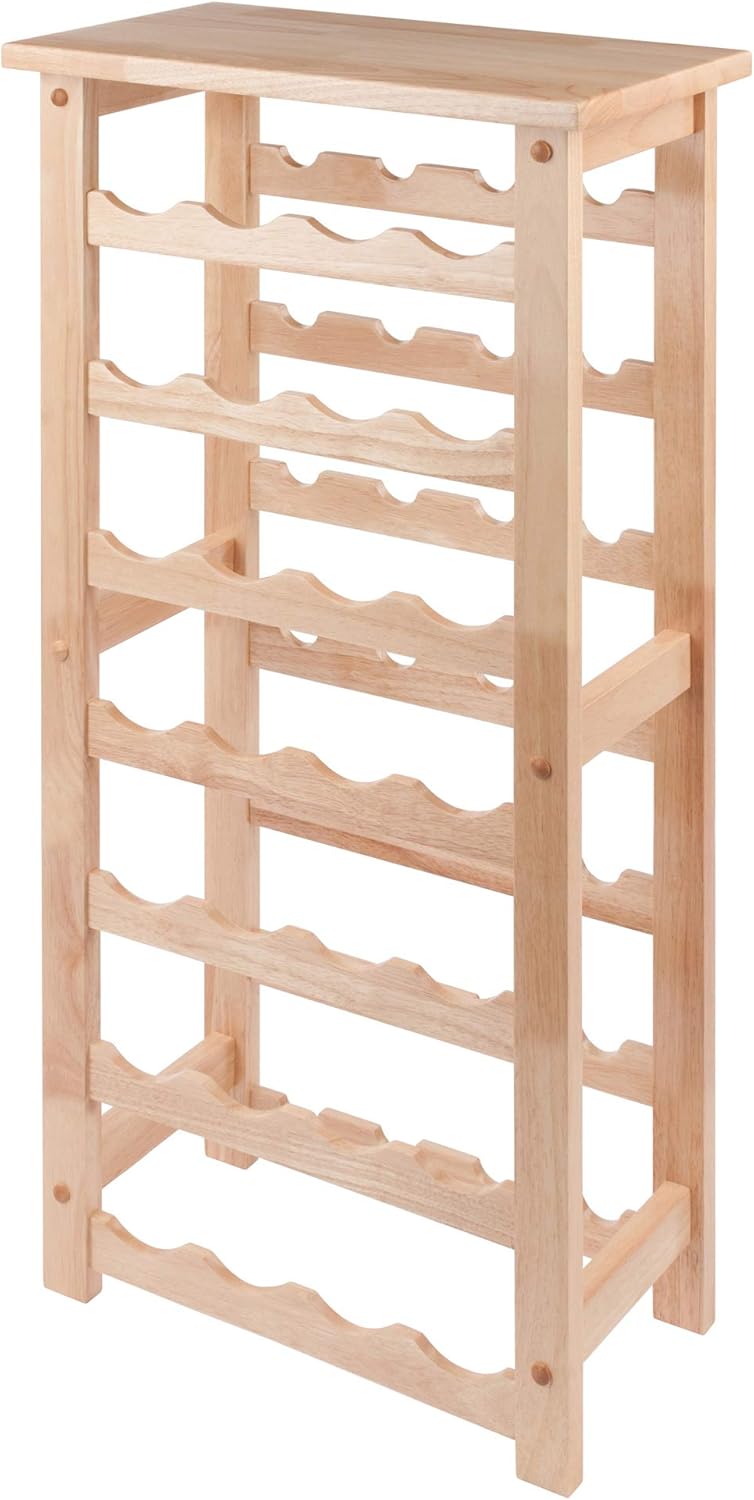 Winsome Napa 28-Bottle Wine Rack with 7 Shelves