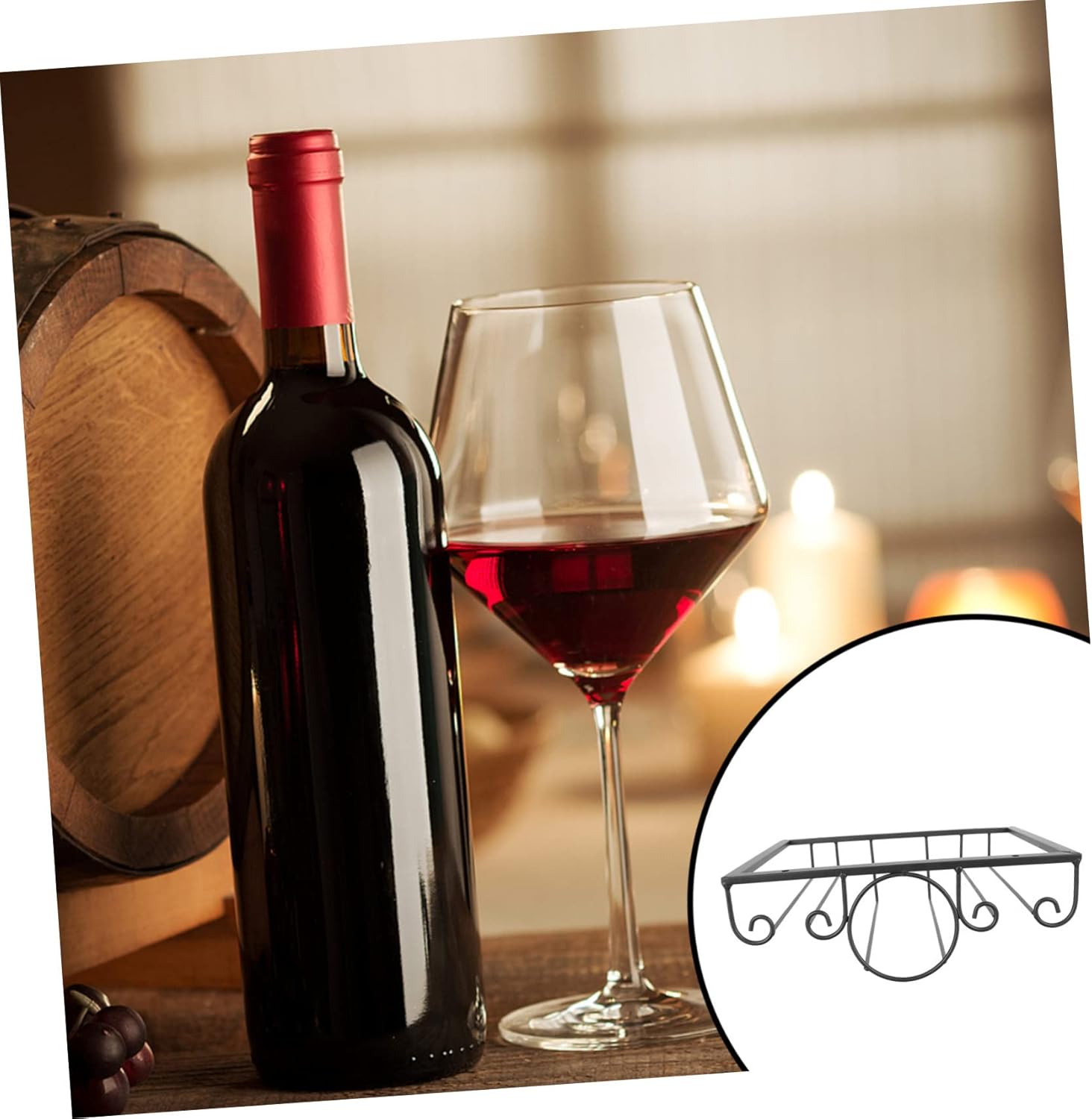 Luxshiny Upside Down Wine Glass Holder