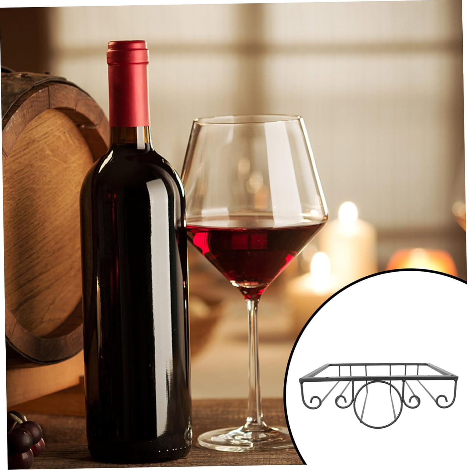 PRETYZOOM Wall Mount Wine Rack for Home Bar Kitchen Restaurant Storage