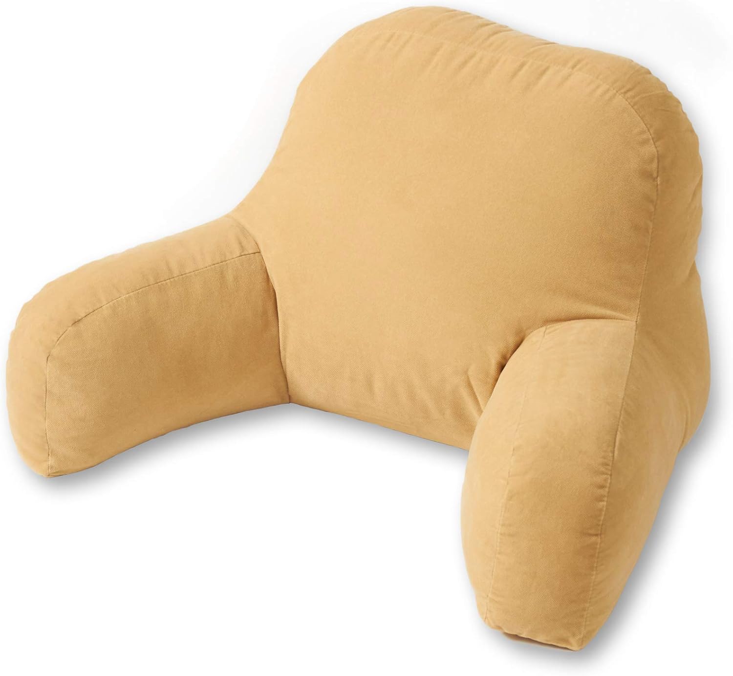 Greendale Home Fashions Hyatt Microfiber Bed Reading Pillow with Arms Beige