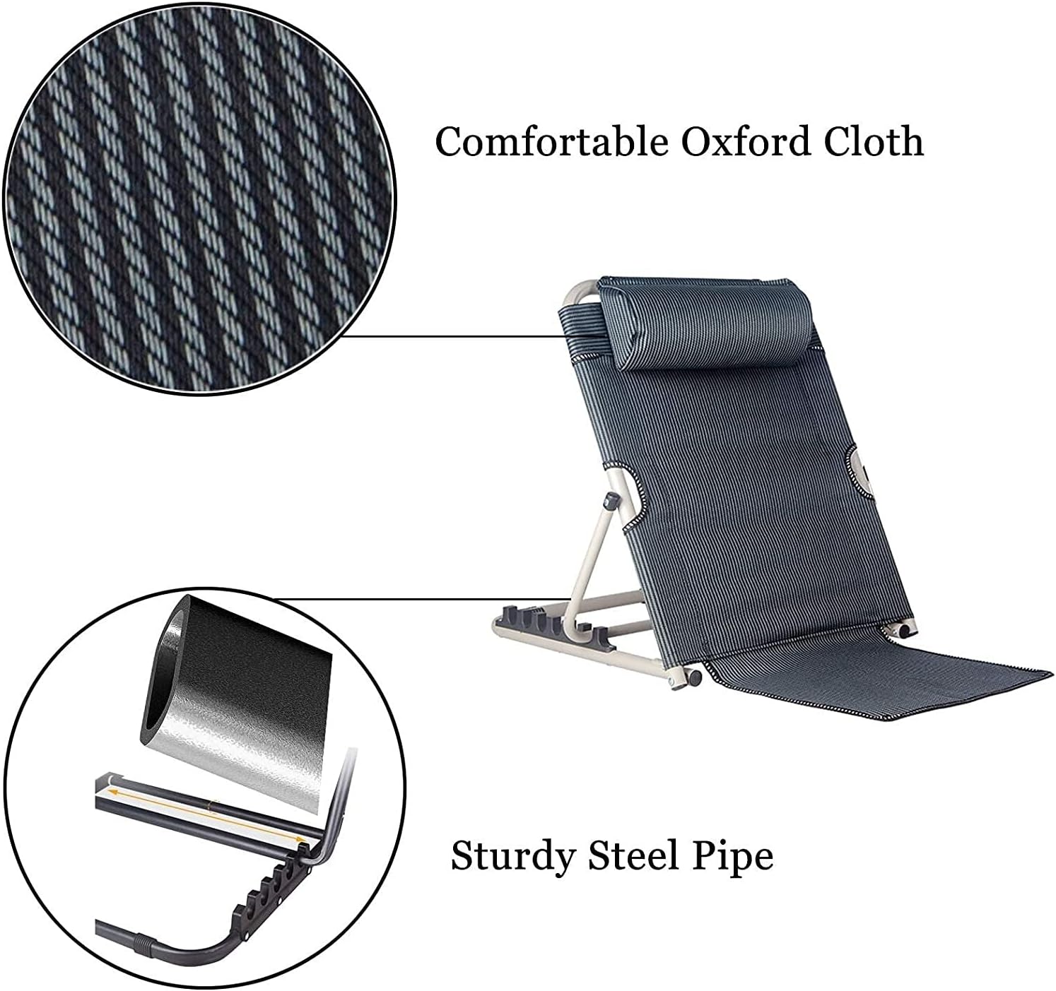 SXKULL Bed Backrest Support Chair with Head Pillow