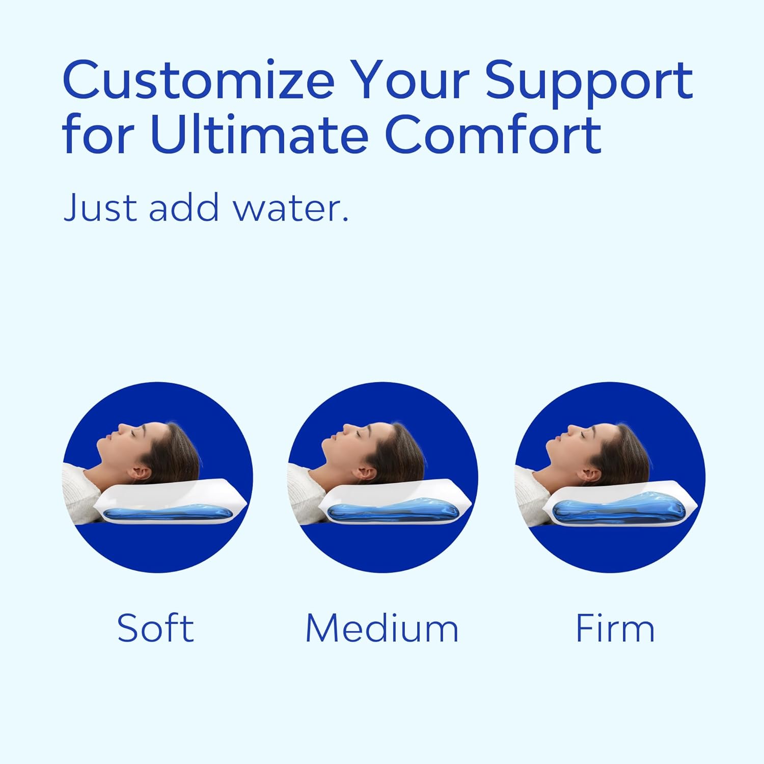 Mediflow Water Pillow - 2 Pack for Neck Pain Relief