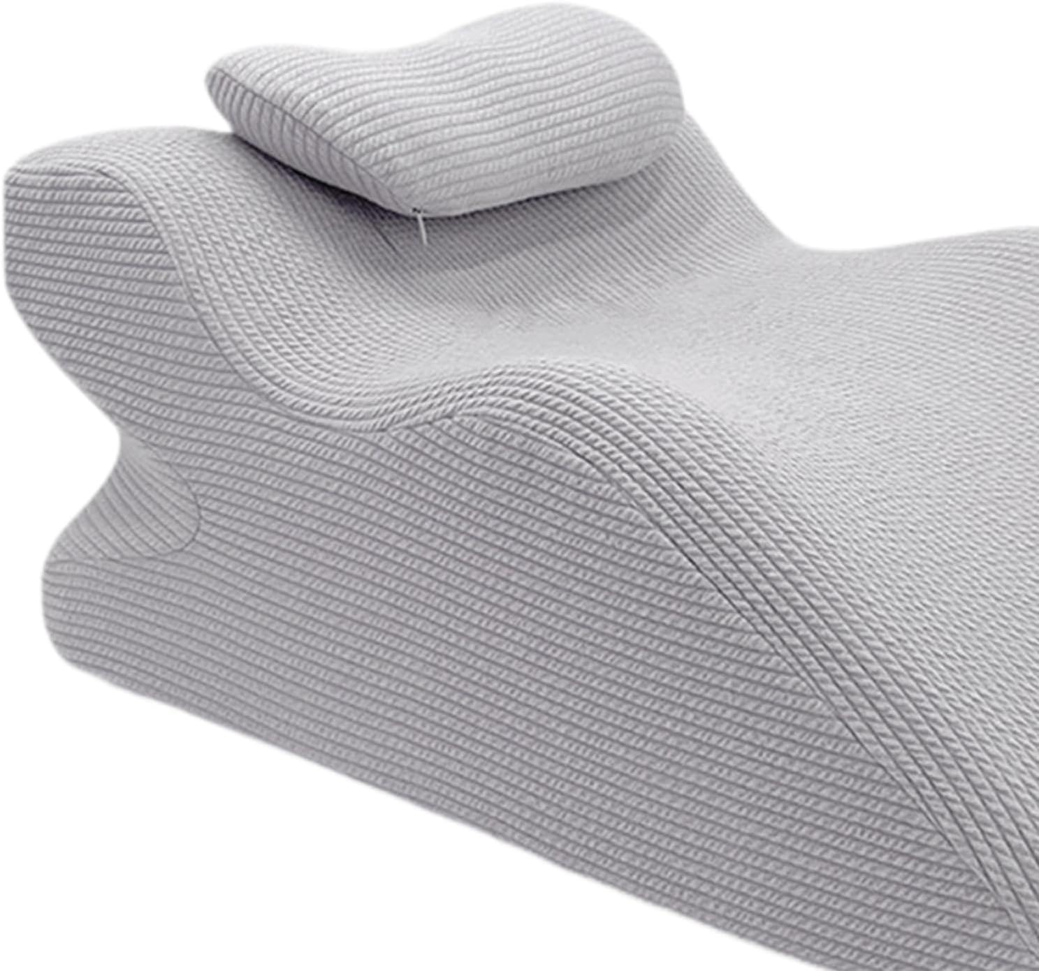 Face Down Pillow with Memory Foam Support Gray
