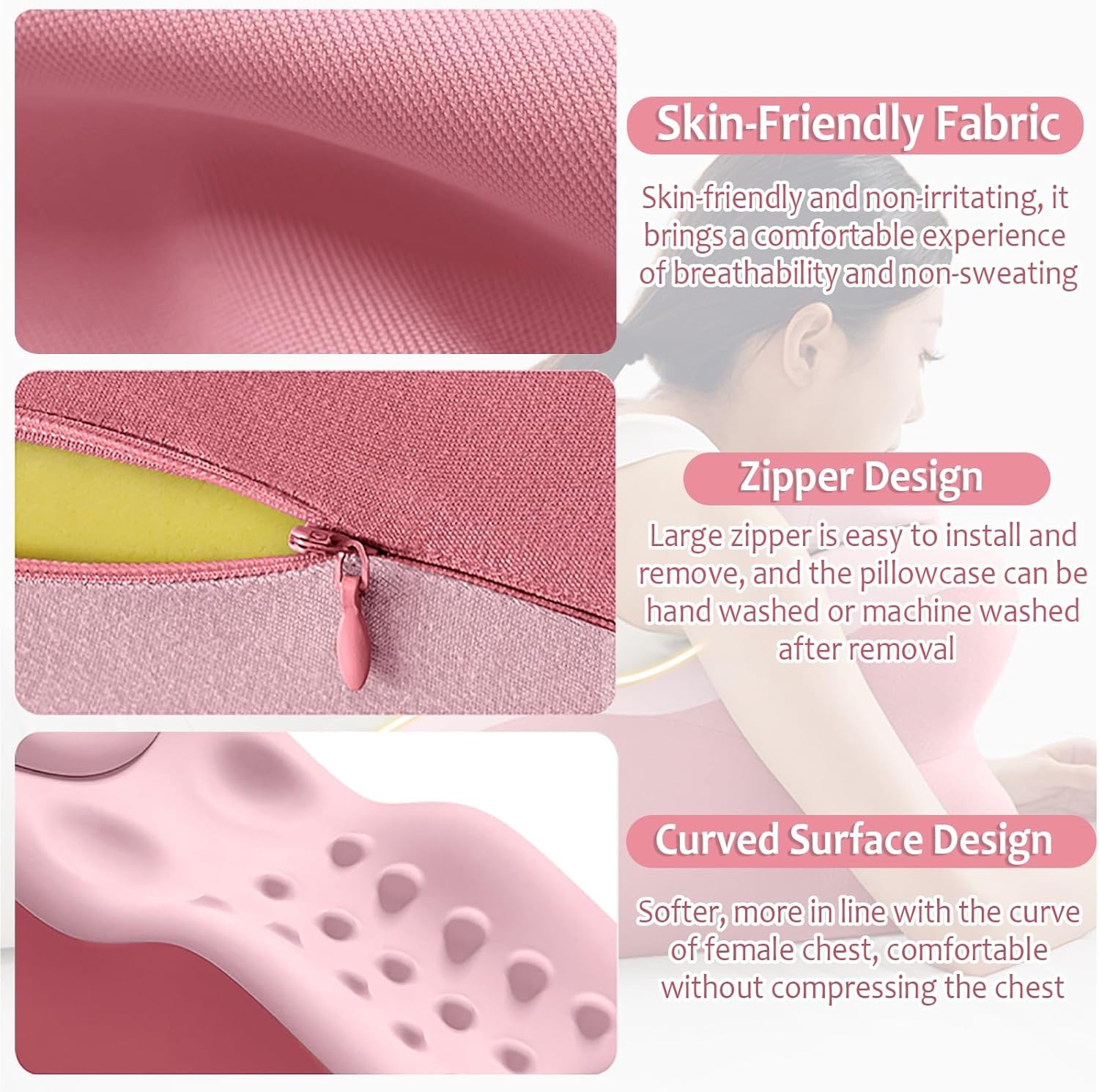 JYHHCYS Multifunctional Prone Pillow for Reading and Sleeping
