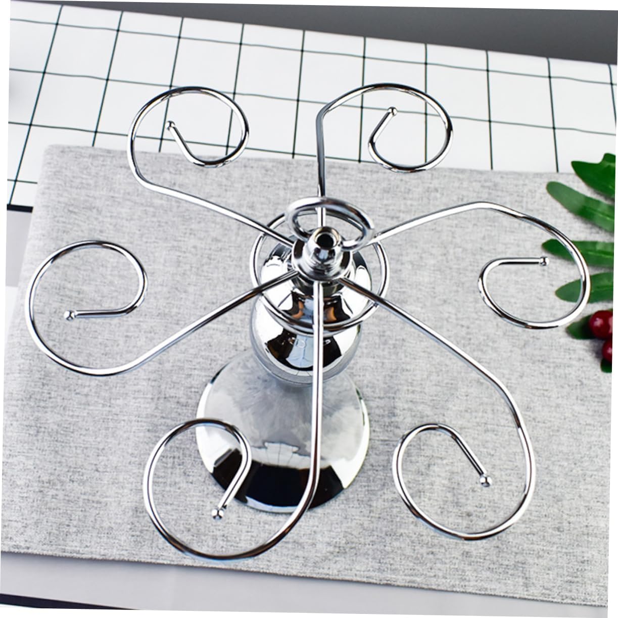 MAGICLULU 1pc Wrought Iron Wine Glass Holder