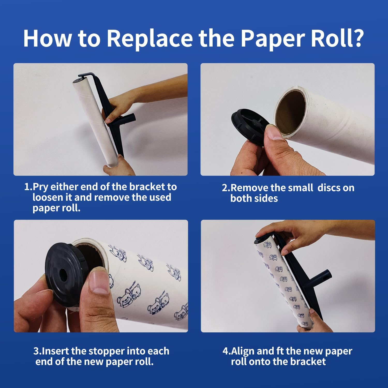 Hohoky 138in Extra Sticky Lint Roller 6 Rolls Total 360 Sheets