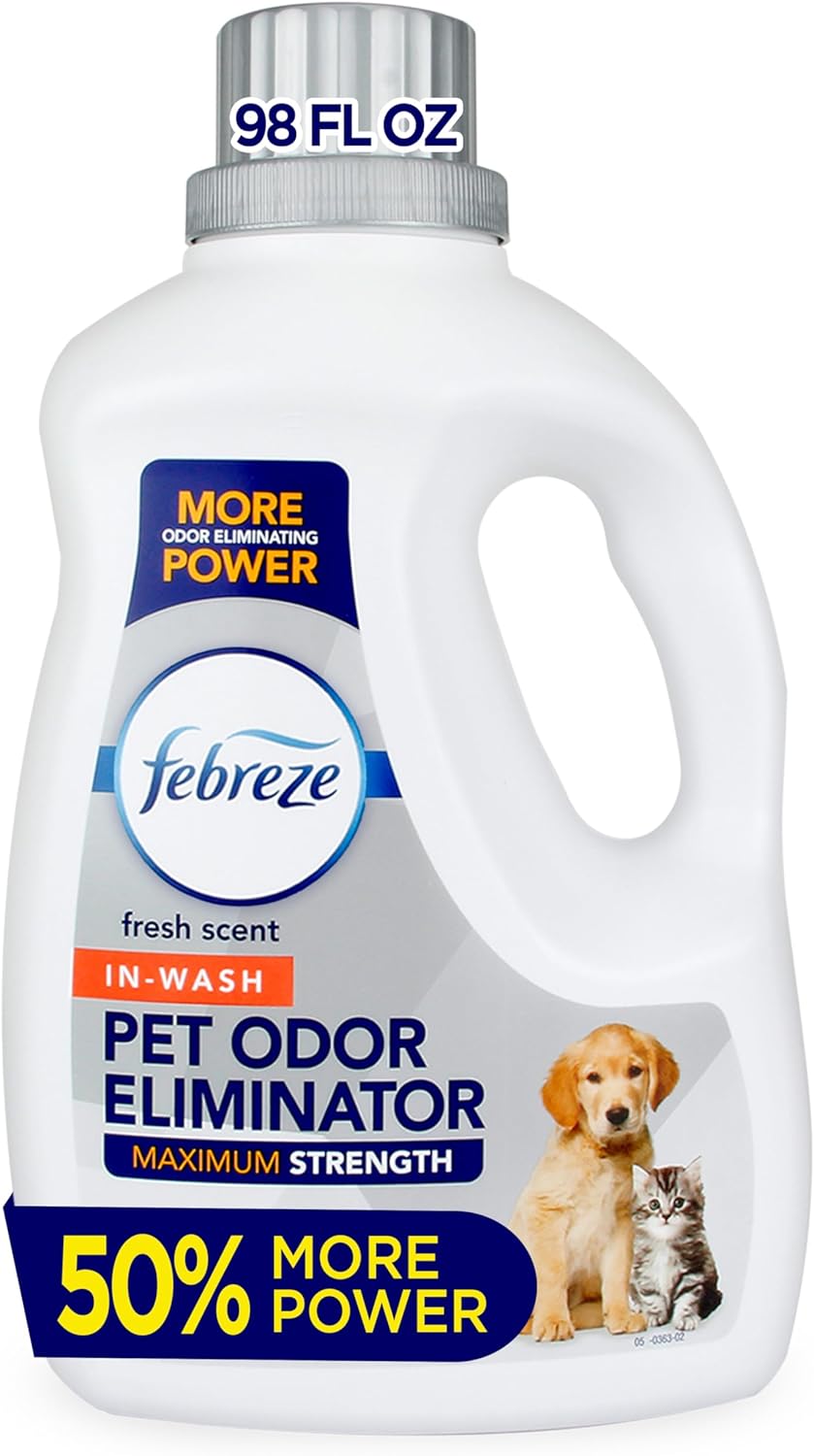 Febreze Maximum Strength In Wash Pet Odor Eliminator 98 fl oz