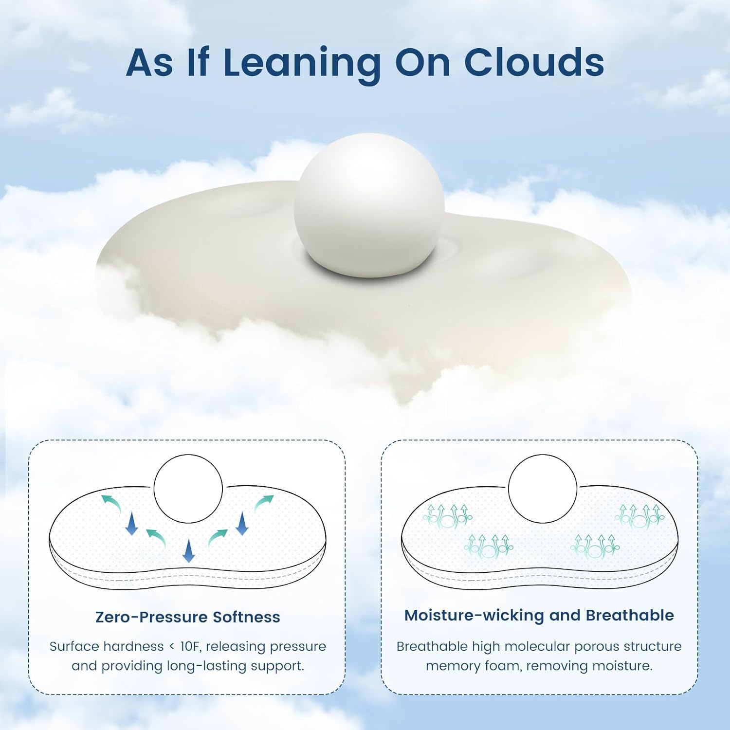 Elegear Cooling Pillow for Deep Sleep and Neck Pain Relief