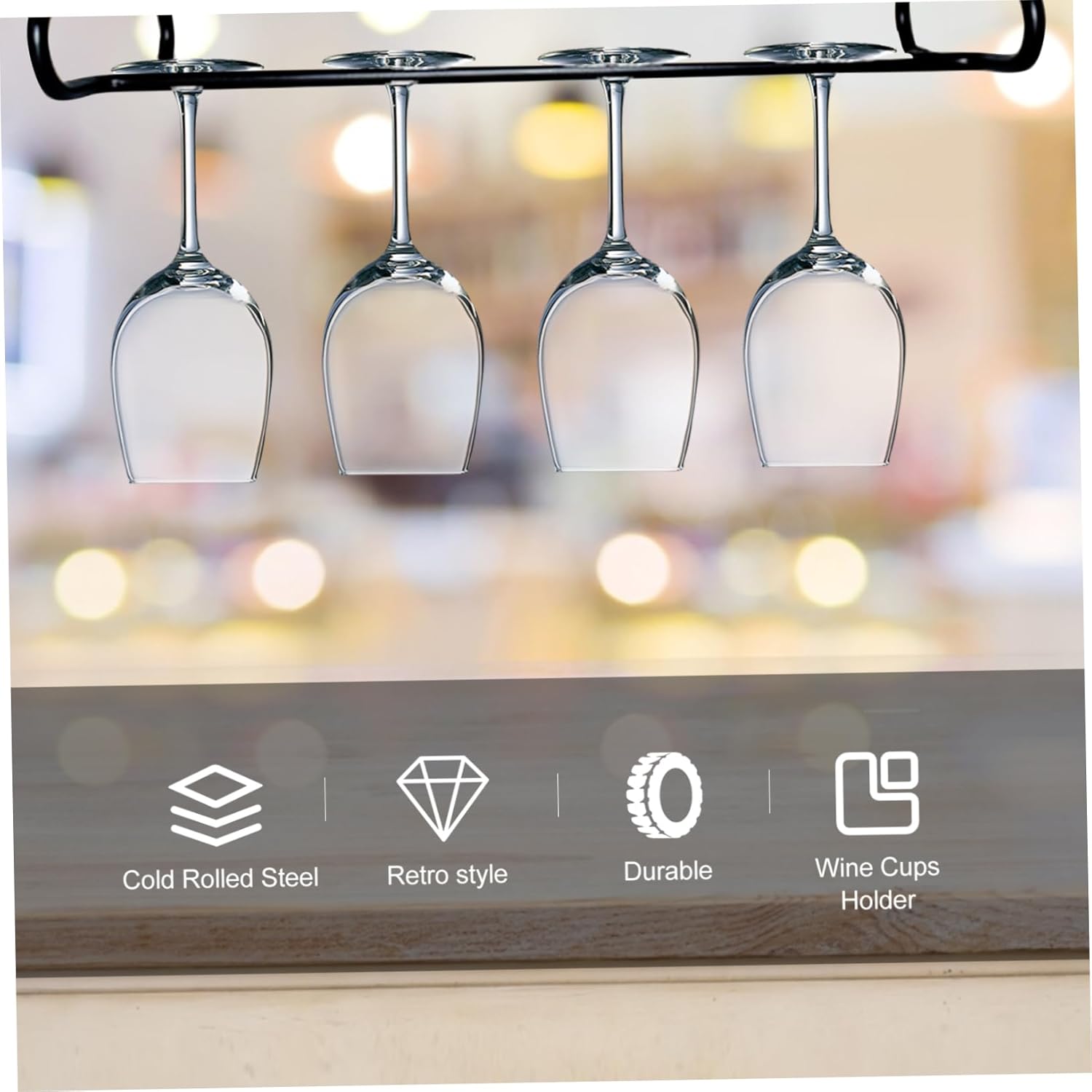 ABOOFAN Red Wine Glass Rack for Kitchen Bar 1