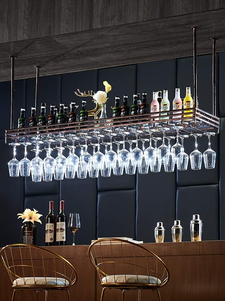LUCEAE Wall-Mounted Wine Rack for Bar or Kitchen