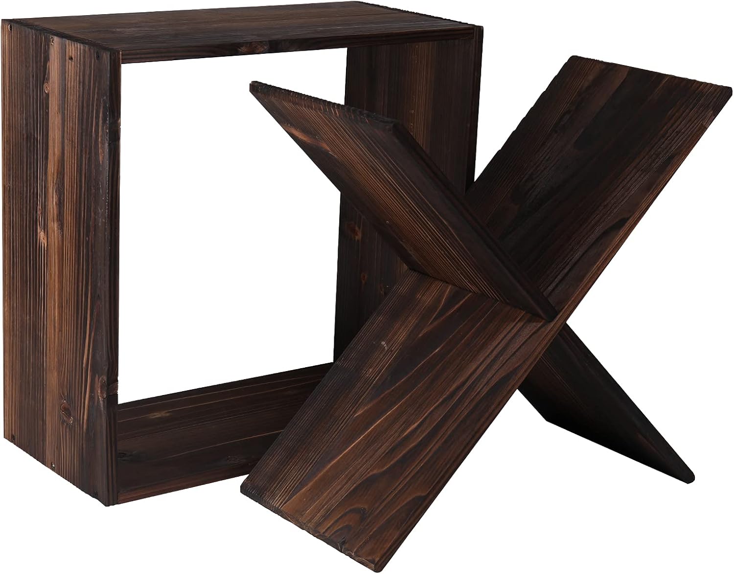 Black Wooden 24 Bottle Wine Rack Cabinet