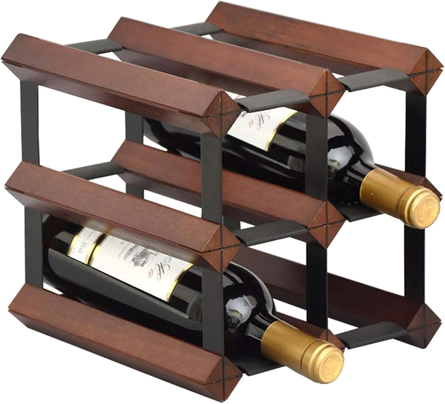 BOCbco Geometry Tabletop Wine Racks 4-Bottle Storage