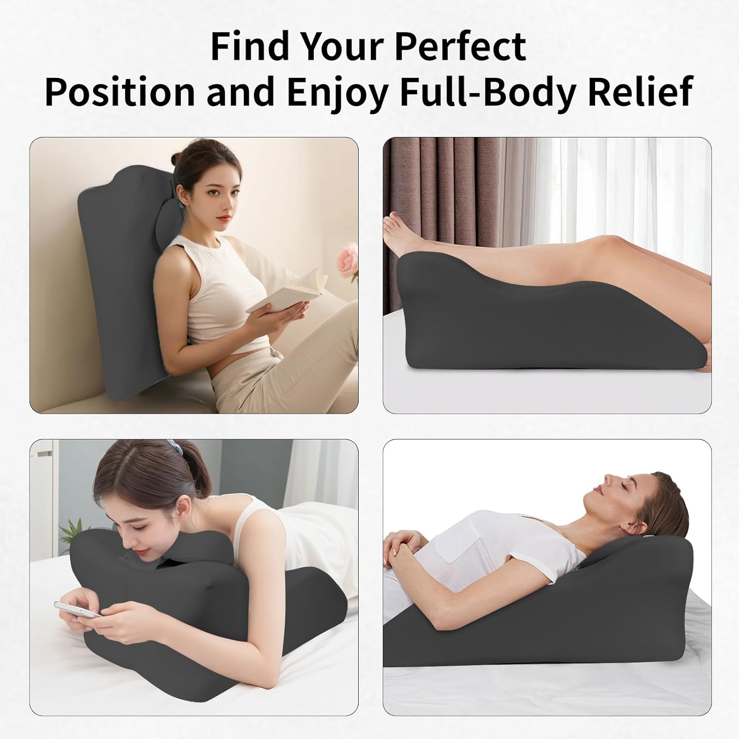 Relax Cush Pillow Ergonomic Support Neck Pillow