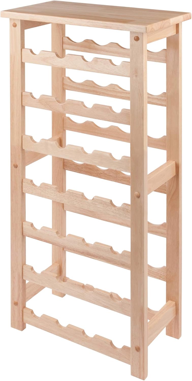 Winsome Napa 28-Bottle Wine Rack with 7 Shelves