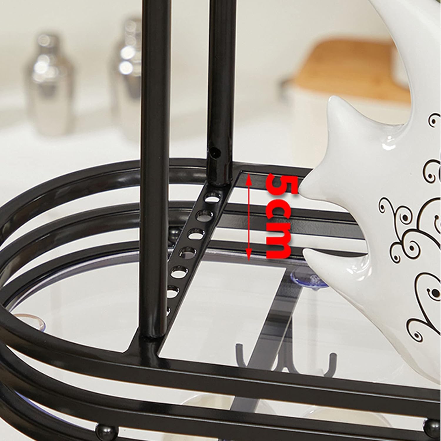 Wall-Mounted Wine Rack with Upside Down Stemware Holder