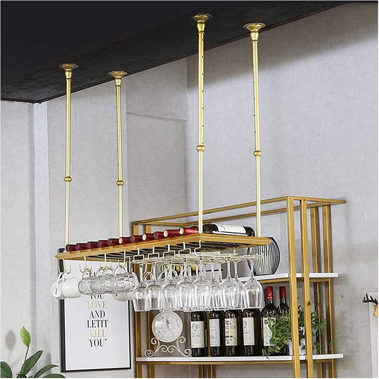 ALDEPO Wine Glass Holder Stainless Steel Rack