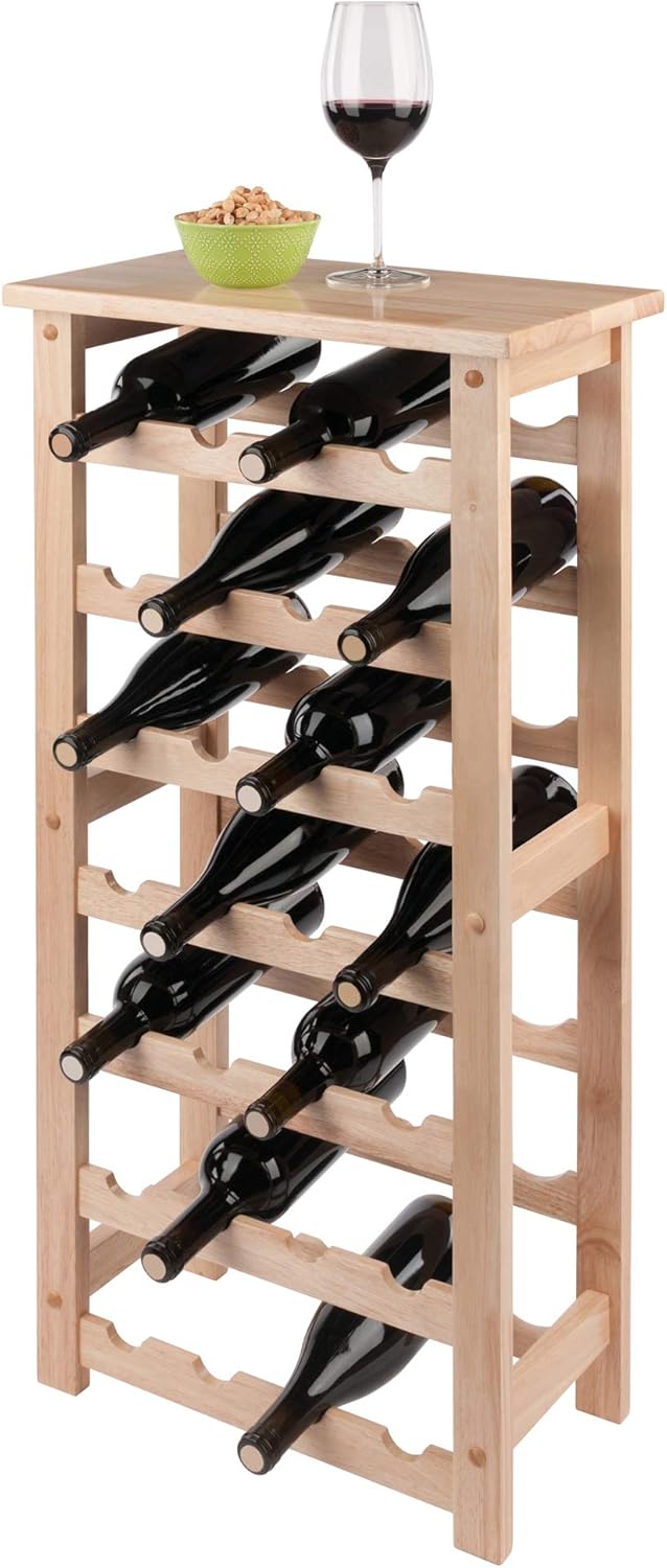 Winsome Napa 28-Bottle Wine Rack with 7 Shelves