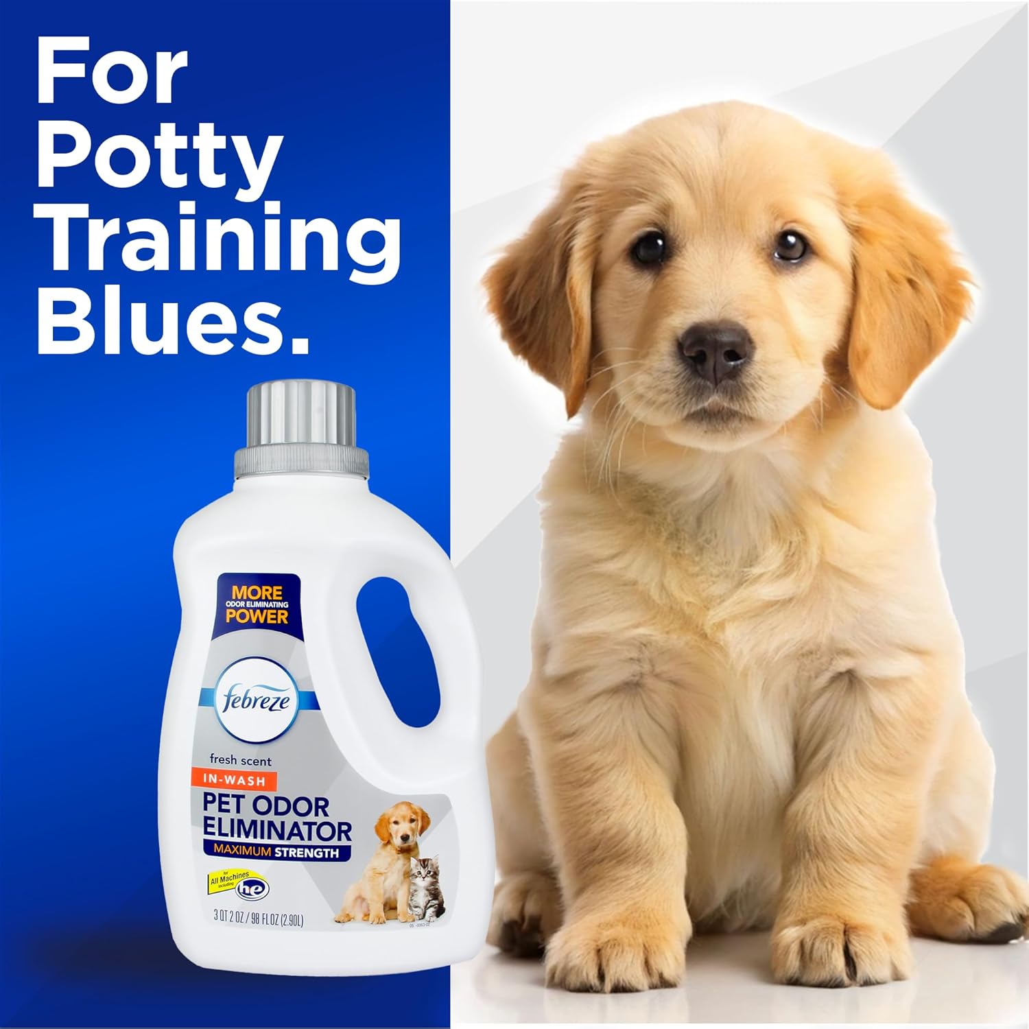Febreze Maximum Strength In Wash Pet Odor Eliminator 98 fl oz