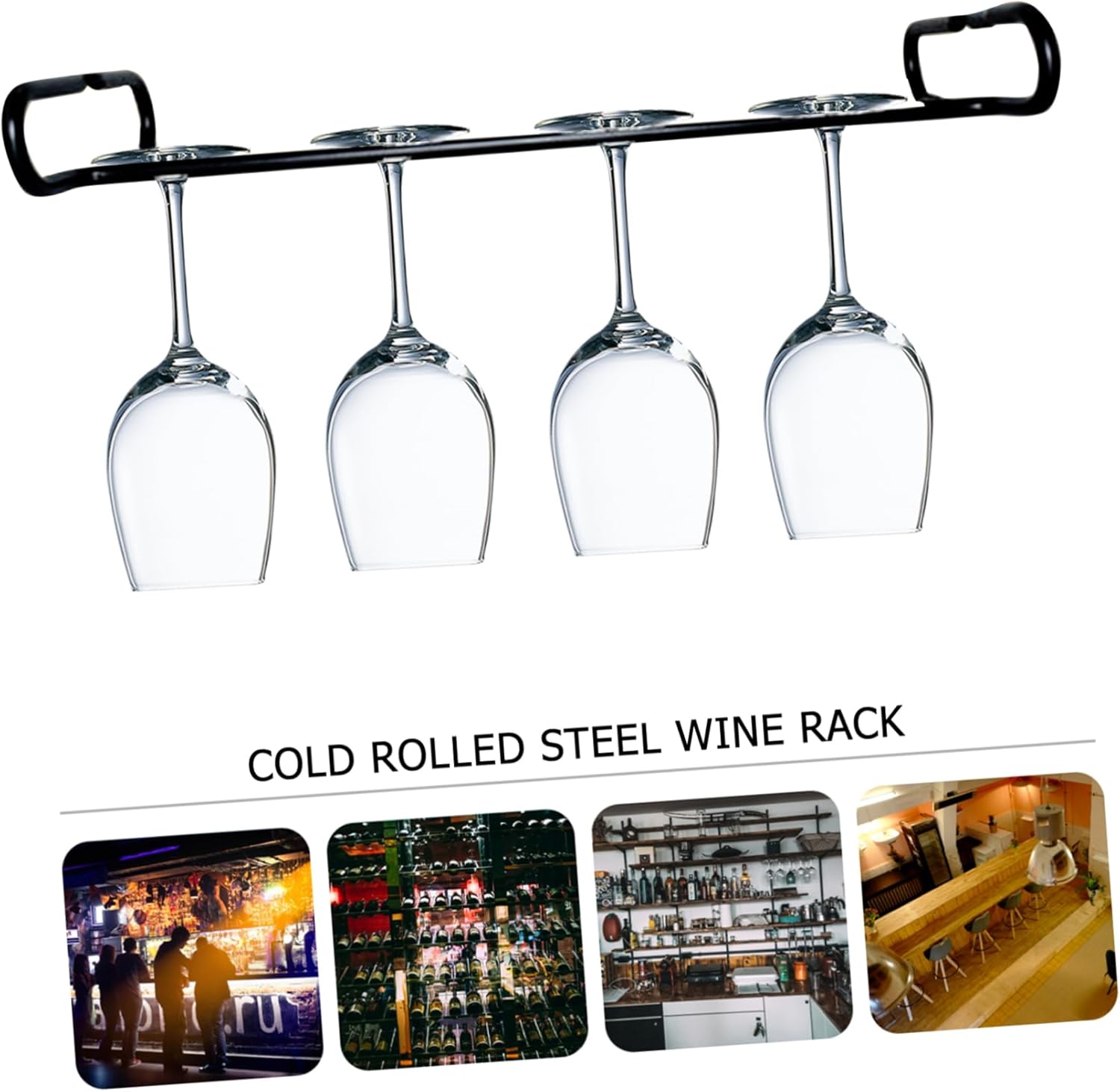 Zerodeko 1pc Sturdy Iron Wine Glass Holder