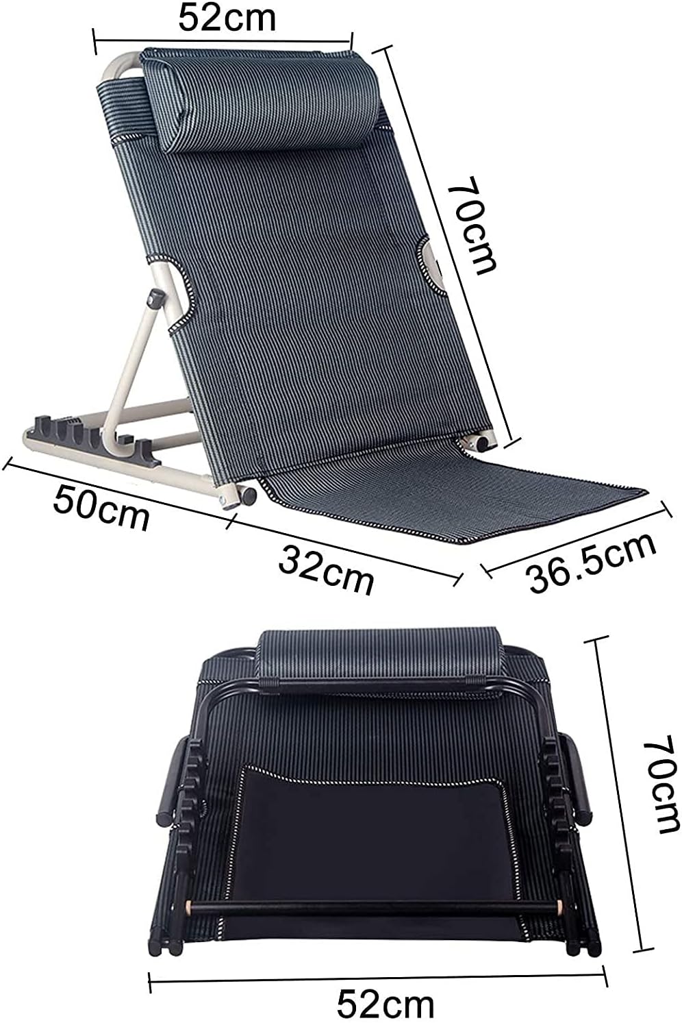 SXKULL Bed Backrest Support Chair with Head Pillow