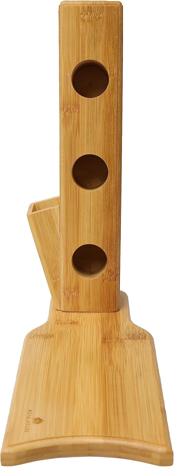 RoyalHouse Bamboo Wine Rack 3 Compartments