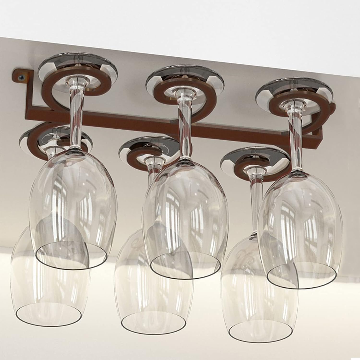 DTDMY Wine Glass Rack Under Cabinet Storage Hanger