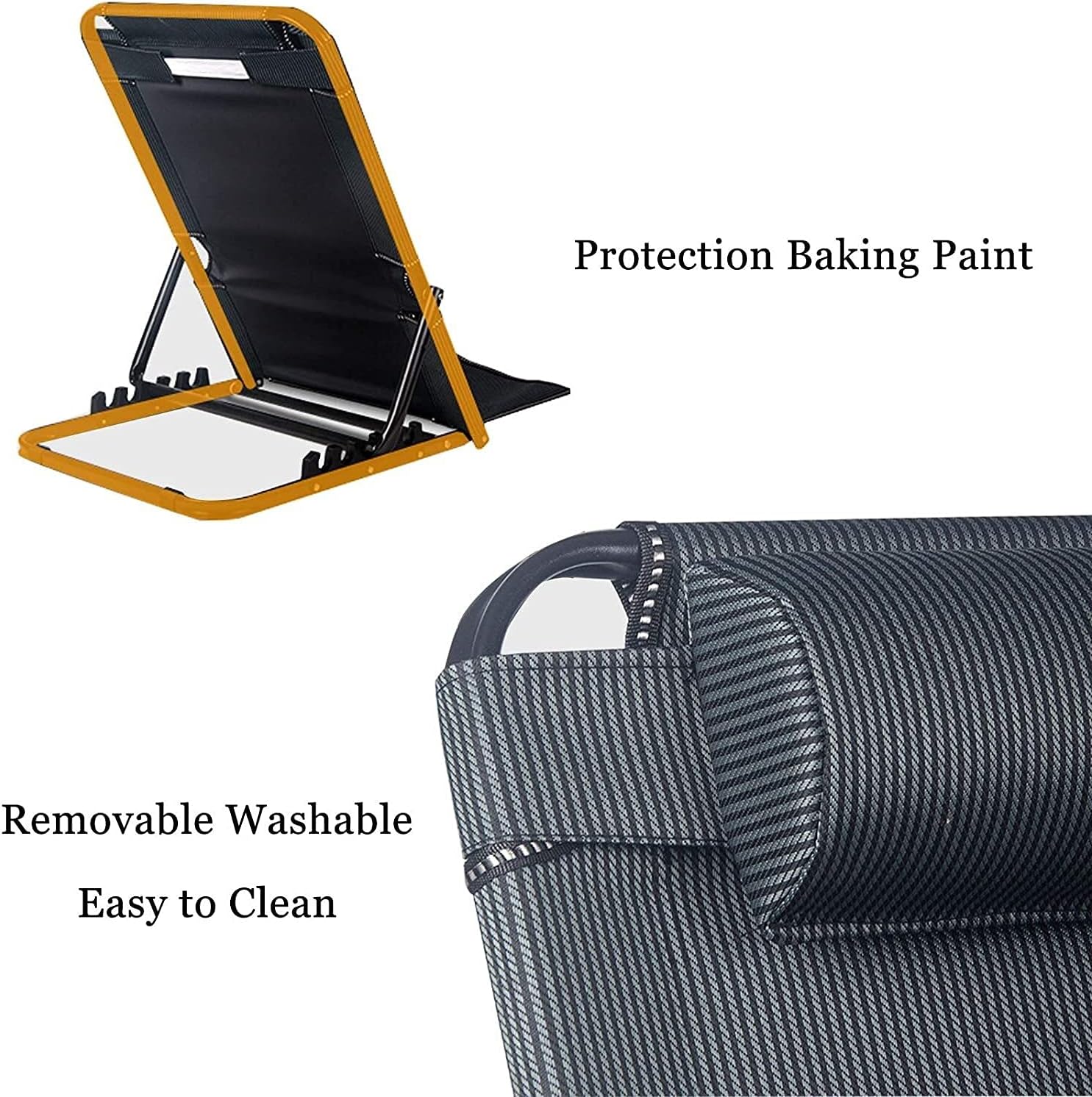 SXKULL Bed Backrest Support Chair with Head Pillow