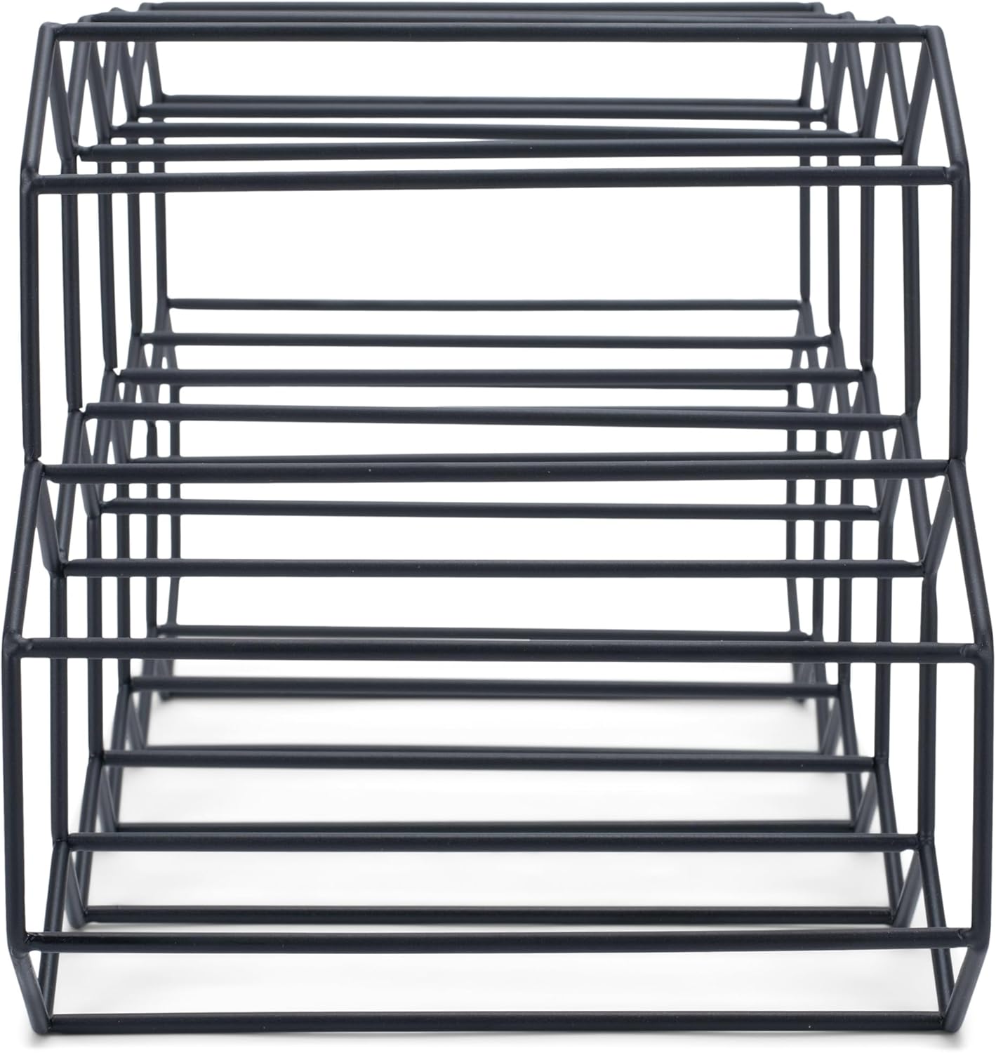 NAT Jules Honeycomb Black Iron Wine Rack 12 Bottles