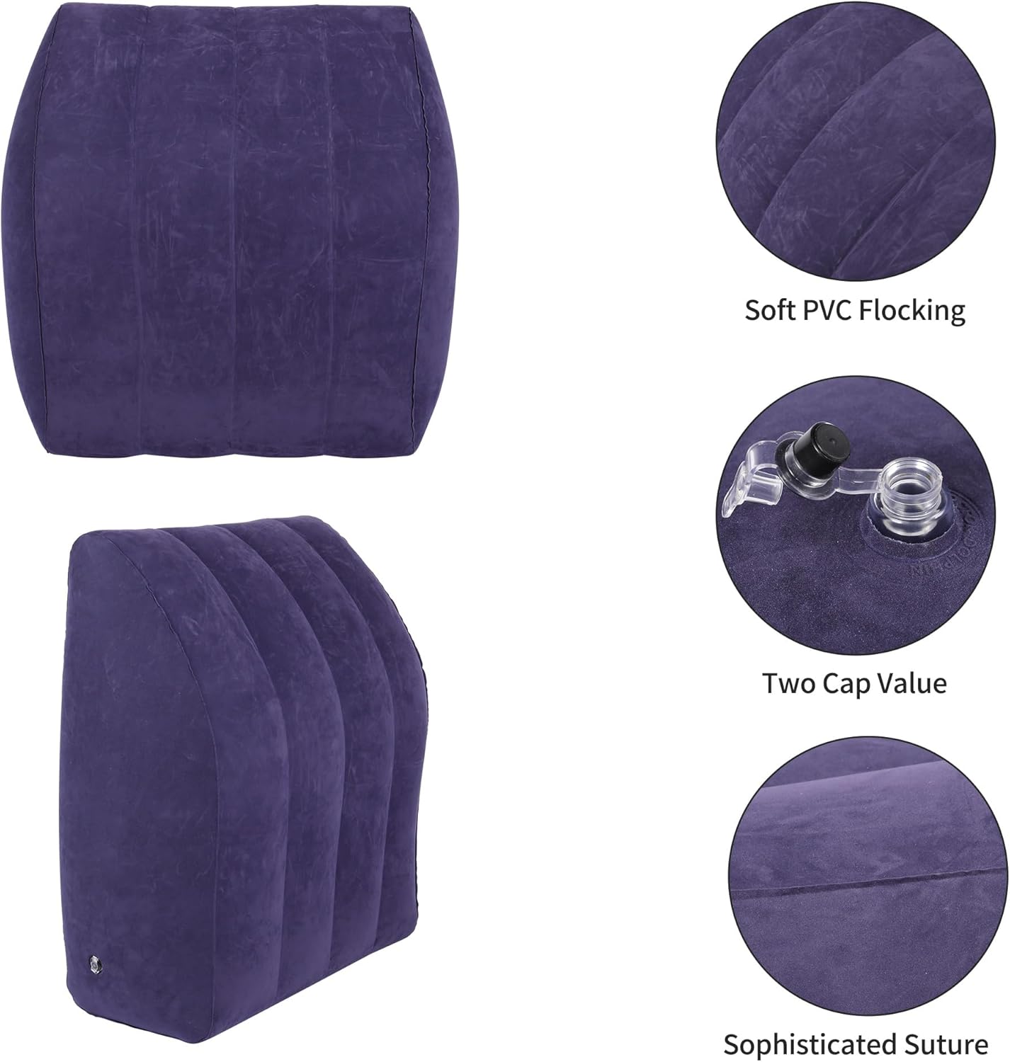 INFLATEFLY Leg Elevation Pillow - Inflatable Wedge for Comfort and Recovery